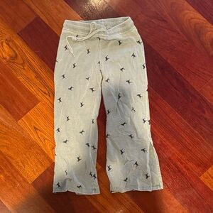The Black Dog Beige Joggers with Black Pattern
